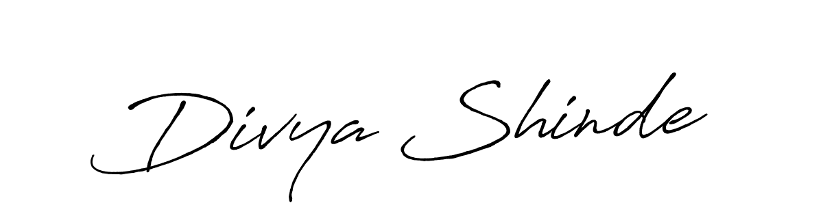 Divya Shinde stylish signature style. Best Handwritten Sign (Antro_Vectra_Bolder) for my name. Handwritten Signature Collection Ideas for my name Divya Shinde. Divya Shinde signature style 7 images and pictures png