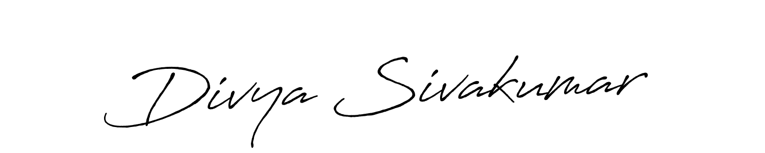 Design your own signature with our free online signature maker. With this signature software, you can create a handwritten (Antro_Vectra_Bolder) signature for name Divya Sivakumar. Divya Sivakumar signature style 7 images and pictures png