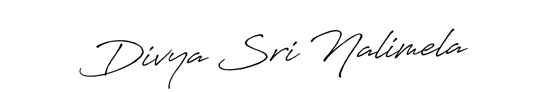 Use a signature maker to create a handwritten signature online. With this signature software, you can design (Antro_Vectra_Bolder) your own signature for name Divya Sri Nalimela. Divya Sri Nalimela signature style 7 images and pictures png