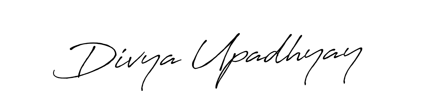 You should practise on your own different ways (Antro_Vectra_Bolder) to write your name (Divya Upadhyay) in signature. don't let someone else do it for you. Divya Upadhyay signature style 7 images and pictures png