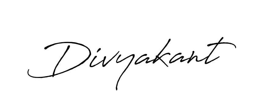 Create a beautiful signature design for name Divyakant. With this signature (Antro_Vectra_Bolder) fonts, you can make a handwritten signature for free. Divyakant signature style 7 images and pictures png