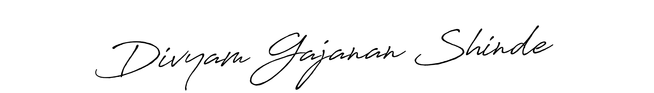 Make a beautiful signature design for name Divyam Gajanan Shinde. With this signature (Antro_Vectra_Bolder) style, you can create a handwritten signature for free. Divyam Gajanan Shinde signature style 7 images and pictures png