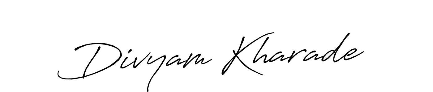 Similarly Antro_Vectra_Bolder is the best handwritten signature design. Signature creator online .You can use it as an online autograph creator for name Divyam Kharade. Divyam Kharade signature style 7 images and pictures png