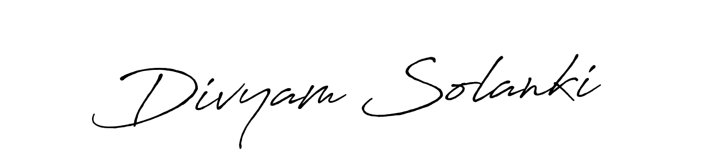 You should practise on your own different ways (Antro_Vectra_Bolder) to write your name (Divyam Solanki) in signature. don't let someone else do it for you. Divyam Solanki signature style 7 images and pictures png