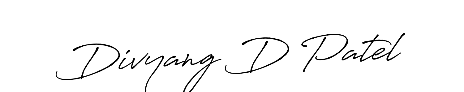 Antro_Vectra_Bolder is a professional signature style that is perfect for those who want to add a touch of class to their signature. It is also a great choice for those who want to make their signature more unique. Get Divyang D Patel name to fancy signature for free. Divyang D Patel signature style 7 images and pictures png