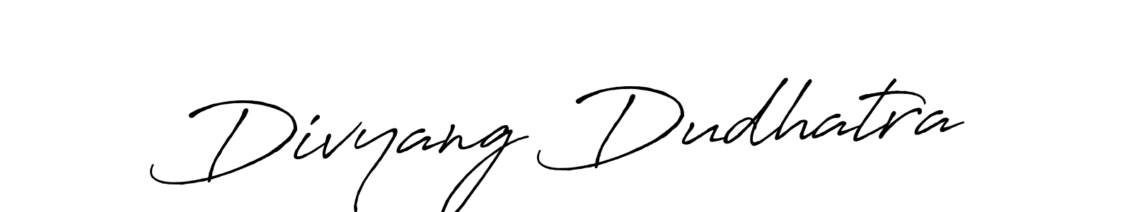 You should practise on your own different ways (Antro_Vectra_Bolder) to write your name (Divyang Dudhatra) in signature. don't let someone else do it for you. Divyang Dudhatra signature style 7 images and pictures png