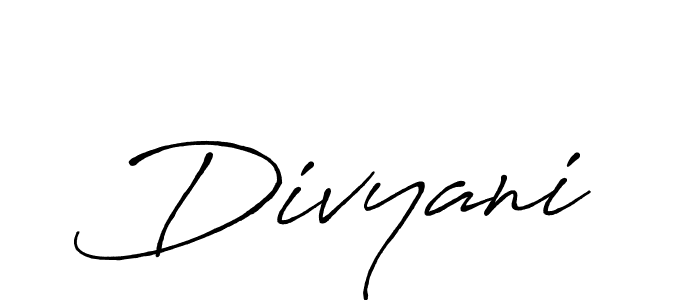Make a beautiful signature design for name Divyani. Use this online signature maker to create a handwritten signature for free. Divyani signature style 7 images and pictures png