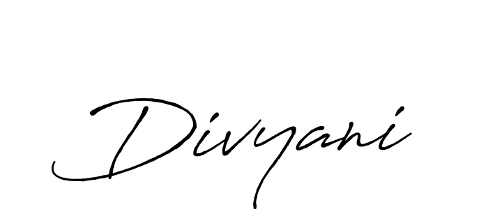 Also You can easily find your signature by using the search form. We will create Divyani name handwritten signature images for you free of cost using Antro_Vectra_Bolder sign style. Divyani signature style 7 images and pictures png