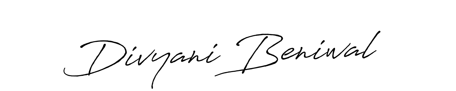 This is the best signature style for the Divyani Beniwal name. Also you like these signature font (Antro_Vectra_Bolder). Mix name signature. Divyani Beniwal signature style 7 images and pictures png