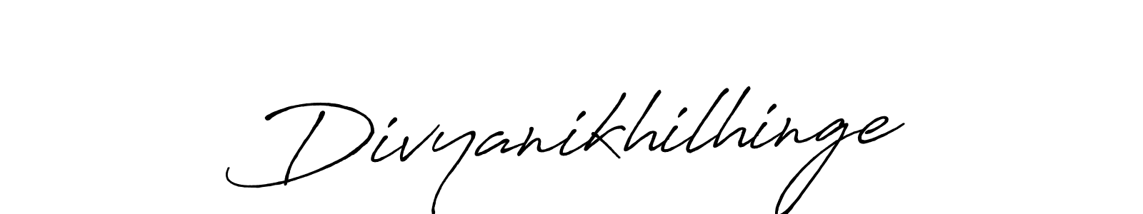 Antro_Vectra_Bolder is a professional signature style that is perfect for those who want to add a touch of class to their signature. It is also a great choice for those who want to make their signature more unique. Get Divyanikhilhinge name to fancy signature for free. Divyanikhilhinge signature style 7 images and pictures png