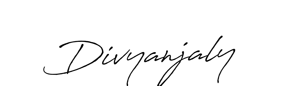 How to Draw Divyanjaly signature style? Antro_Vectra_Bolder is a latest design signature styles for name Divyanjaly. Divyanjaly signature style 7 images and pictures png