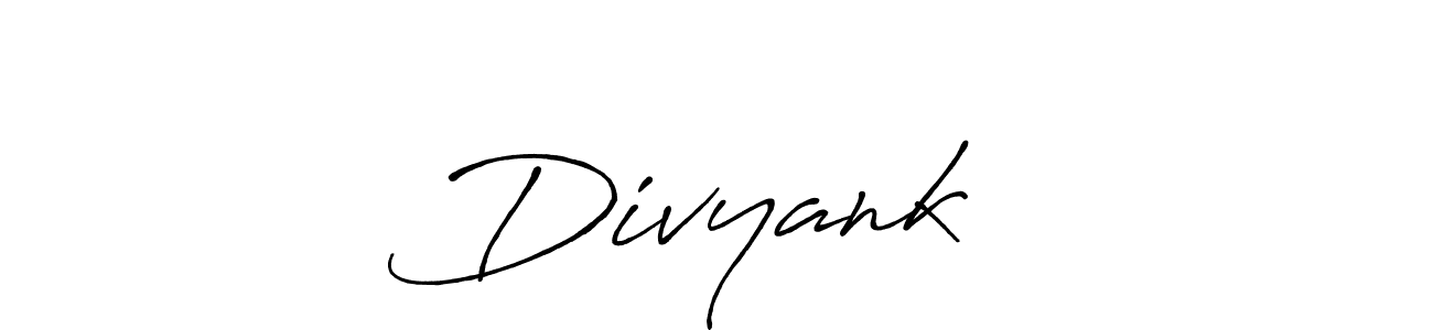 The best way (Antro_Vectra_Bolder) to make a short signature is to pick only two or three words in your name. The name Divyank❣️ include a total of six letters. For converting this name. Divyank❣️ signature style 7 images and pictures png