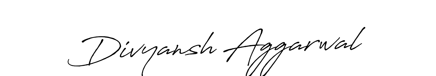 You should practise on your own different ways (Antro_Vectra_Bolder) to write your name (Divyansh Aggarwal) in signature. don't let someone else do it for you. Divyansh Aggarwal signature style 7 images and pictures png