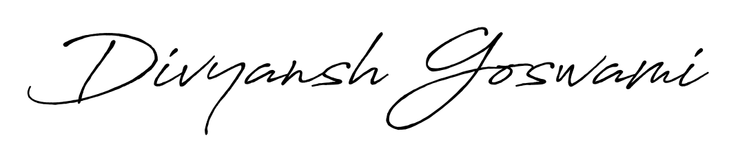 Create an unforgettable impression when signing with Divyansh Goswami name styled in Antro_Vectra_Bolder typography. 100% free online generator. Divyansh Goswami signature style 7 images and pictures png