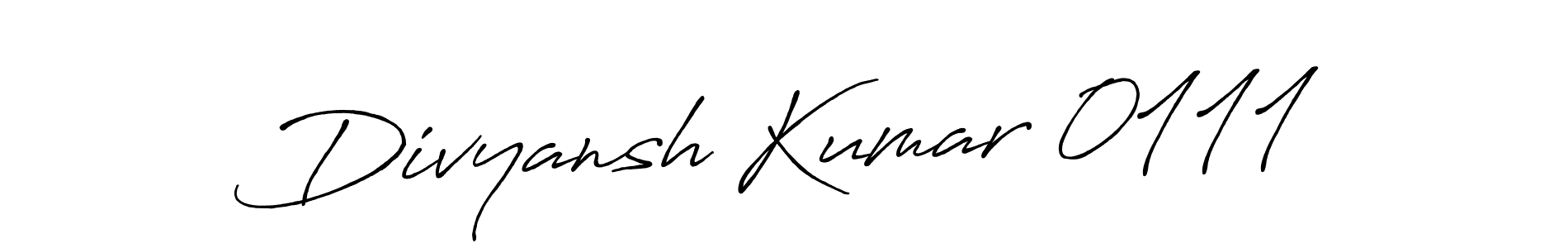 Use a signature maker to create a handwritten signature online. With this signature software, you can design (Antro_Vectra_Bolder) your own signature for name Divyansh Kumar 0111. Divyansh Kumar 0111 signature style 7 images and pictures png