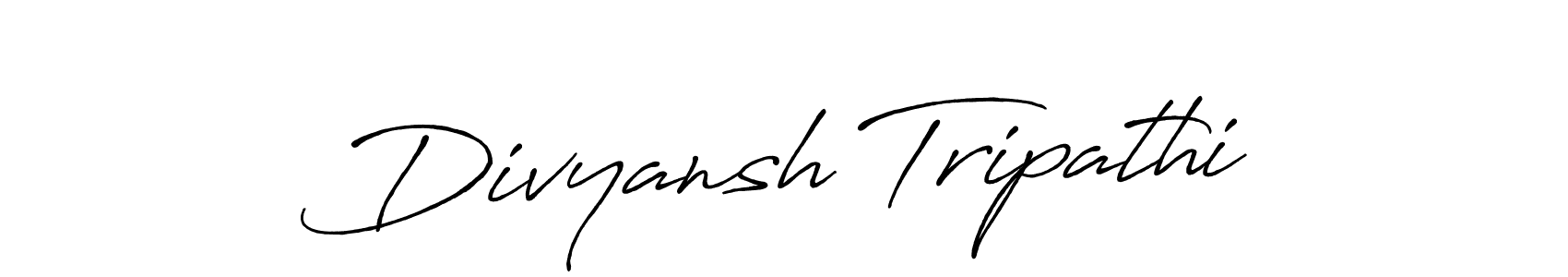 Also we have Divyansh Tripathi name is the best signature style. Create professional handwritten signature collection using Antro_Vectra_Bolder autograph style. Divyansh Tripathi signature style 7 images and pictures png