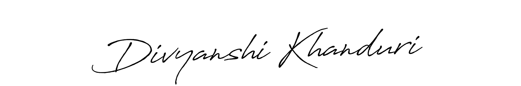 if you are searching for the best signature style for your name Divyanshi Khanduri. so please give up your signature search. here we have designed multiple signature styles  using Antro_Vectra_Bolder. Divyanshi Khanduri signature style 7 images and pictures png