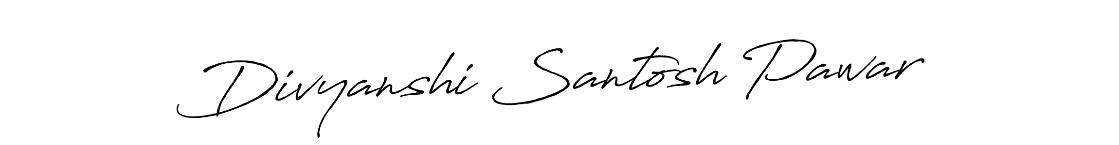 Make a beautiful signature design for name Divyanshi Santosh Pawar. Use this online signature maker to create a handwritten signature for free. Divyanshi Santosh Pawar signature style 7 images and pictures png