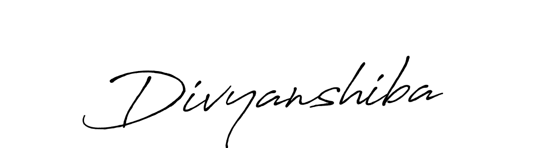 Divyanshiba stylish signature style. Best Handwritten Sign (Antro_Vectra_Bolder) for my name. Handwritten Signature Collection Ideas for my name Divyanshiba. Divyanshiba signature style 7 images and pictures png