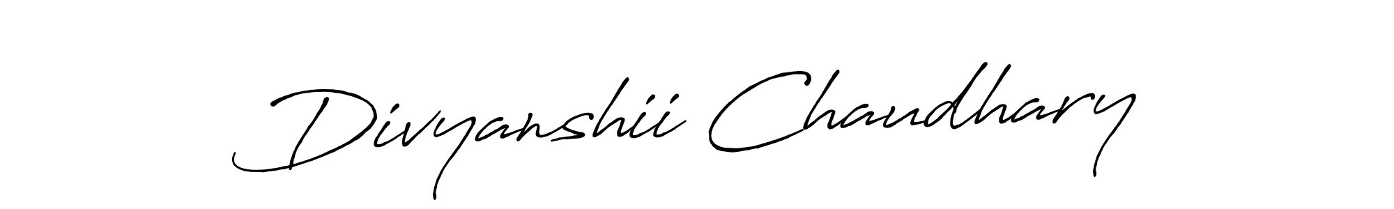 Also You can easily find your signature by using the search form. We will create Divyanshii Chaudhary name handwritten signature images for you free of cost using Antro_Vectra_Bolder sign style. Divyanshii Chaudhary signature style 7 images and pictures png