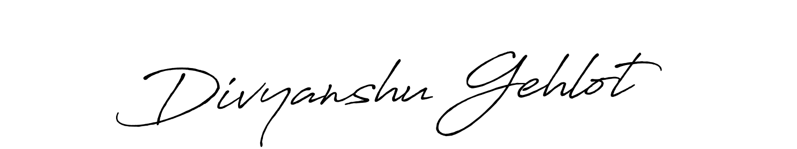 Use a signature maker to create a handwritten signature online. With this signature software, you can design (Antro_Vectra_Bolder) your own signature for name Divyanshu Gehlot. Divyanshu Gehlot signature style 7 images and pictures png