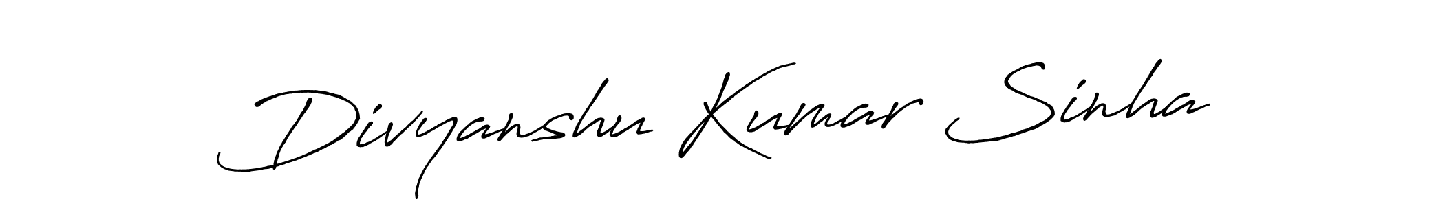 Antro_Vectra_Bolder is a professional signature style that is perfect for those who want to add a touch of class to their signature. It is also a great choice for those who want to make their signature more unique. Get Divyanshu Kumar Sinha name to fancy signature for free. Divyanshu Kumar Sinha signature style 7 images and pictures png