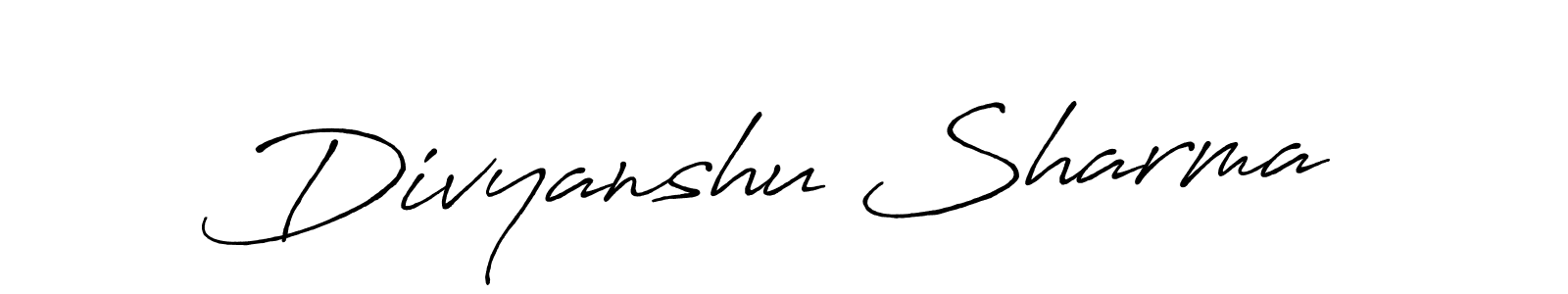 Make a short Divyanshu Sharma signature style. Manage your documents anywhere anytime using Antro_Vectra_Bolder. Create and add eSignatures, submit forms, share and send files easily. Divyanshu Sharma signature style 7 images and pictures png