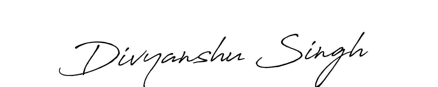 Divyanshu Singh stylish signature style. Best Handwritten Sign (Antro_Vectra_Bolder) for my name. Handwritten Signature Collection Ideas for my name Divyanshu Singh. Divyanshu Singh signature style 7 images and pictures png