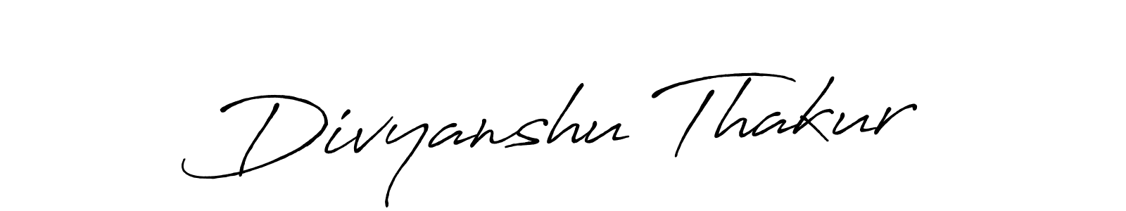 The best way (Antro_Vectra_Bolder) to make a short signature is to pick only two or three words in your name. The name Divyanshu Thakur include a total of six letters. For converting this name. Divyanshu Thakur signature style 7 images and pictures png