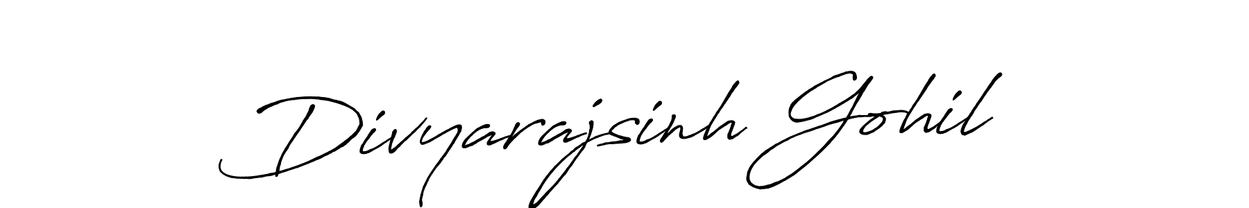 Divyarajsinh Gohil stylish signature style. Best Handwritten Sign (Antro_Vectra_Bolder) for my name. Handwritten Signature Collection Ideas for my name Divyarajsinh Gohil. Divyarajsinh Gohil signature style 7 images and pictures png