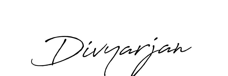 The best way (Antro_Vectra_Bolder) to make a short signature is to pick only two or three words in your name. The name Divyarjan include a total of six letters. For converting this name. Divyarjan signature style 7 images and pictures png