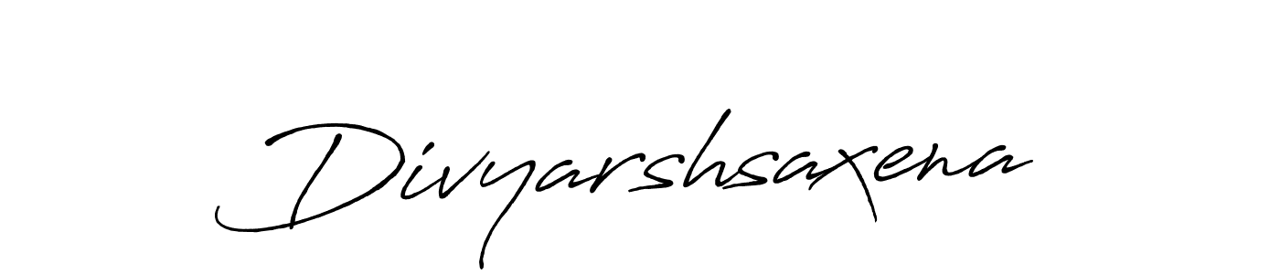 How to make Divyarshsaxena signature? Antro_Vectra_Bolder is a professional autograph style. Create handwritten signature for Divyarshsaxena name. Divyarshsaxena signature style 7 images and pictures png