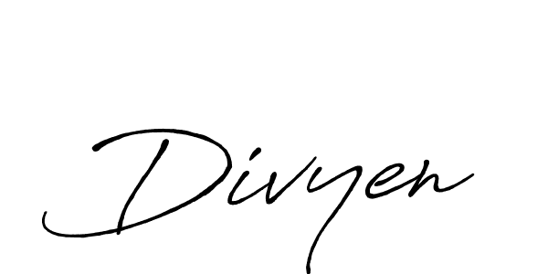 How to Draw Divyen signature style? Antro_Vectra_Bolder is a latest design signature styles for name Divyen. Divyen signature style 7 images and pictures png