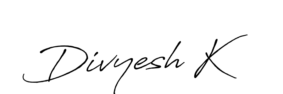 How to Draw Divyesh K signature style? Antro_Vectra_Bolder is a latest design signature styles for name Divyesh K. Divyesh K signature style 7 images and pictures png