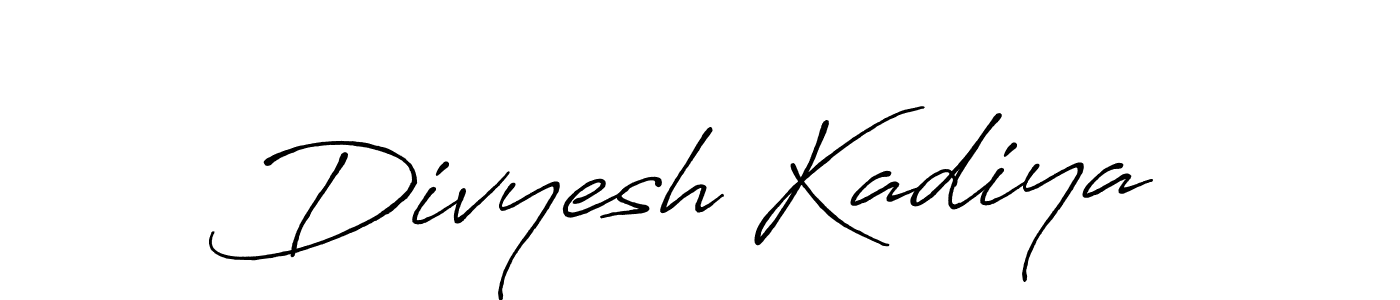 Use a signature maker to create a handwritten signature online. With this signature software, you can design (Antro_Vectra_Bolder) your own signature for name Divyesh Kadiya. Divyesh Kadiya signature style 7 images and pictures png