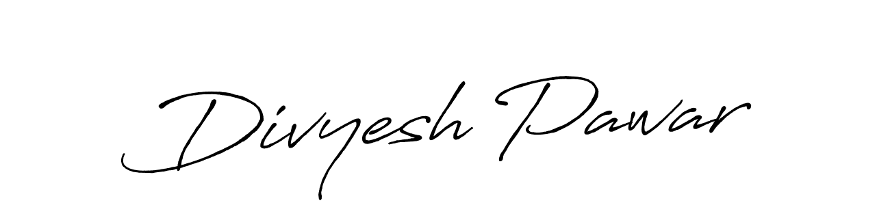 Make a beautiful signature design for name Divyesh Pawar. Use this online signature maker to create a handwritten signature for free. Divyesh Pawar signature style 7 images and pictures png