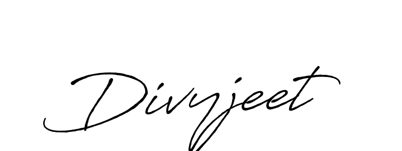 Create a beautiful signature design for name Divyjeet. With this signature (Antro_Vectra_Bolder) fonts, you can make a handwritten signature for free. Divyjeet signature style 7 images and pictures png