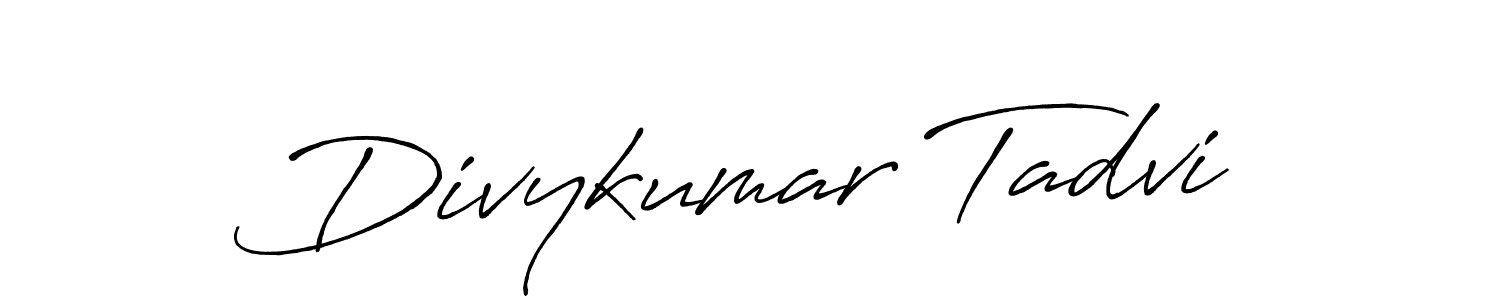 How to Draw Divykumar Tadvi signature style? Antro_Vectra_Bolder is a latest design signature styles for name Divykumar Tadvi. Divykumar Tadvi signature style 7 images and pictures png