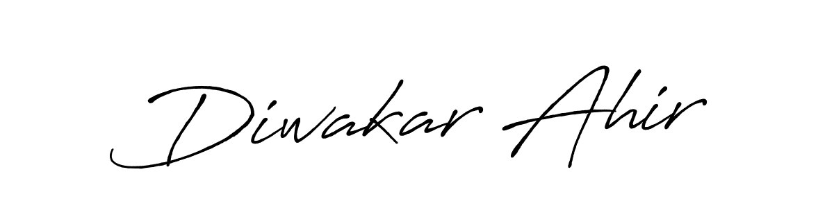 This is the best signature style for the Diwakar Ahir name. Also you like these signature font (Antro_Vectra_Bolder). Mix name signature. Diwakar Ahir signature style 7 images and pictures png