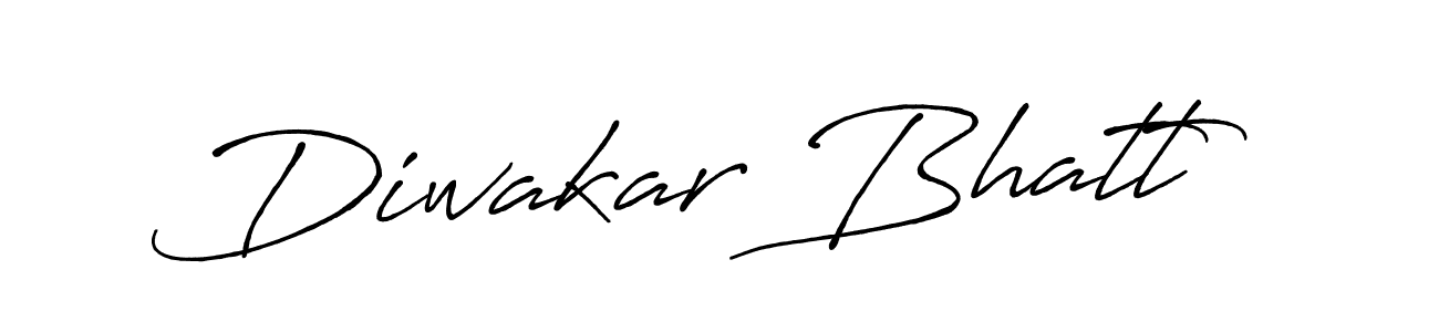 Make a beautiful signature design for name Diwakar Bhatt. With this signature (Antro_Vectra_Bolder) style, you can create a handwritten signature for free. Diwakar Bhatt signature style 7 images and pictures png