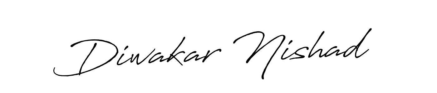 Diwakar Nishad stylish signature style. Best Handwritten Sign (Antro_Vectra_Bolder) for my name. Handwritten Signature Collection Ideas for my name Diwakar Nishad. Diwakar Nishad signature style 7 images and pictures png