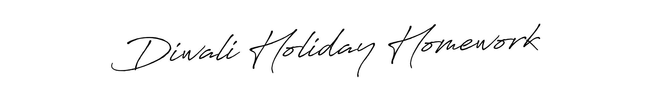 Create a beautiful signature design for name Diwali Holiday Homework. With this signature (Antro_Vectra_Bolder) fonts, you can make a handwritten signature for free. Diwali Holiday Homework signature style 7 images and pictures png