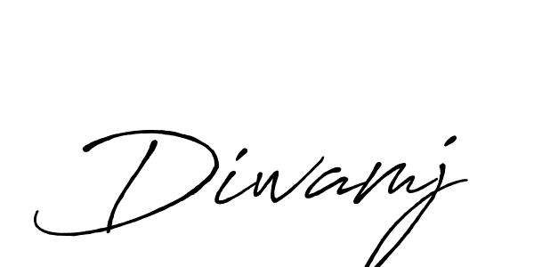 How to make Diwamj name signature. Use Antro_Vectra_Bolder style for creating short signs online. This is the latest handwritten sign. Diwamj signature style 7 images and pictures png