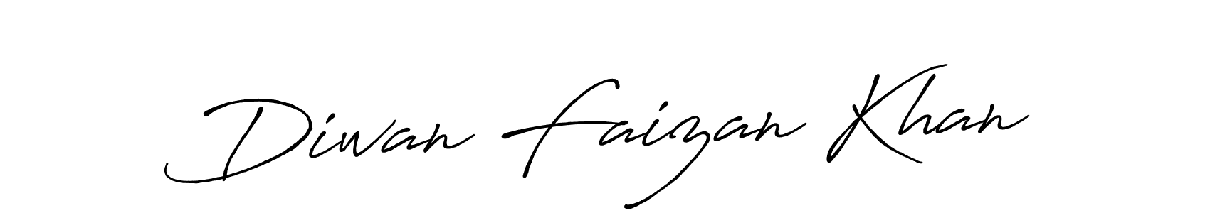 Design your own signature with our free online signature maker. With this signature software, you can create a handwritten (Antro_Vectra_Bolder) signature for name Diwan Faizan Khan. Diwan Faizan Khan signature style 7 images and pictures png