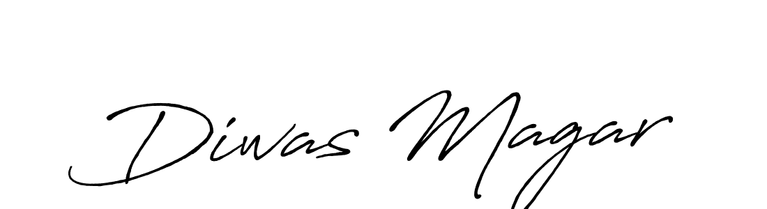Create a beautiful signature design for name Diwas Magar. With this signature (Antro_Vectra_Bolder) fonts, you can make a handwritten signature for free. Diwas Magar signature style 7 images and pictures png