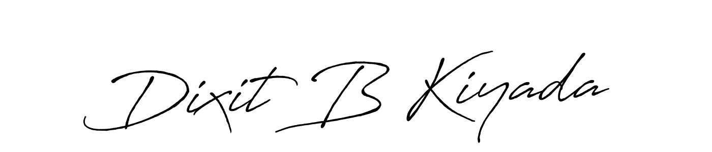 How to make Dixit B Kiyada signature? Antro_Vectra_Bolder is a professional autograph style. Create handwritten signature for Dixit B Kiyada name. Dixit B Kiyada signature style 7 images and pictures png