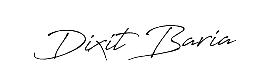 How to make Dixit Baria signature? Antro_Vectra_Bolder is a professional autograph style. Create handwritten signature for Dixit Baria name. Dixit Baria signature style 7 images and pictures png