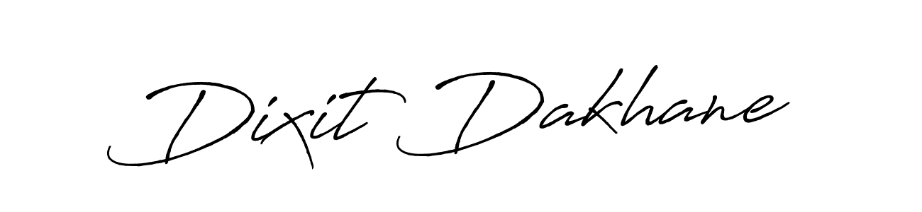 Create a beautiful signature design for name Dixit Dakhane. With this signature (Antro_Vectra_Bolder) fonts, you can make a handwritten signature for free. Dixit Dakhane signature style 7 images and pictures png
