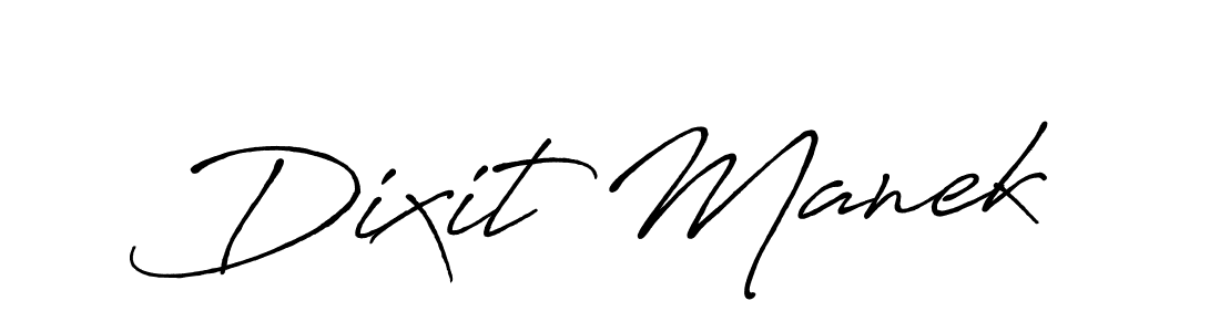 Make a beautiful signature design for name Dixit Manek. With this signature (Antro_Vectra_Bolder) style, you can create a handwritten signature for free. Dixit Manek signature style 7 images and pictures png