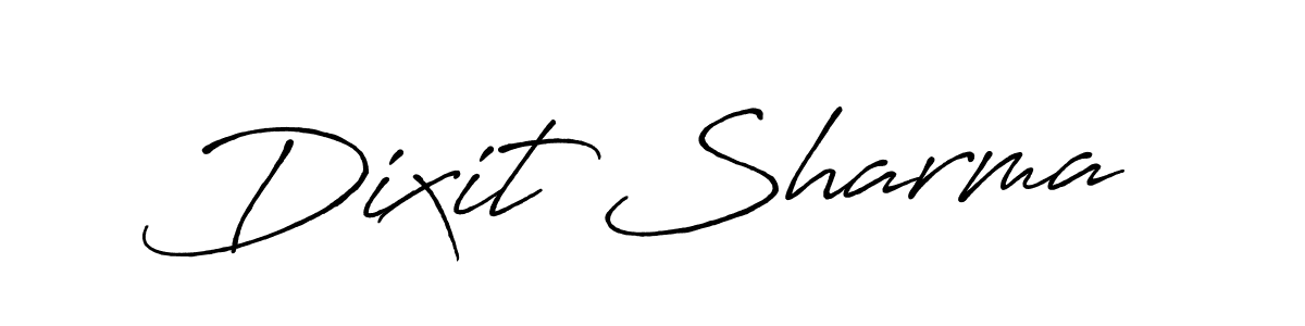 The best way (Antro_Vectra_Bolder) to make a short signature is to pick only two or three words in your name. The name Dixit Sharma include a total of six letters. For converting this name. Dixit Sharma signature style 7 images and pictures png